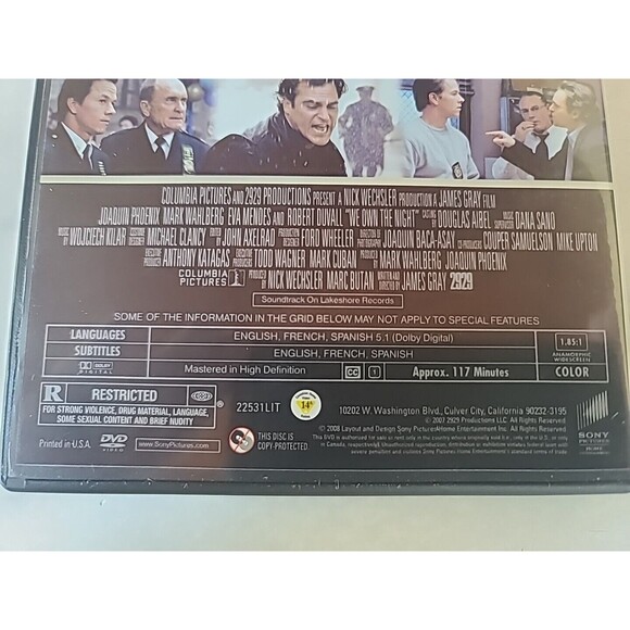 We Own the Night (DVD, 2007) - Picture 8 of 10